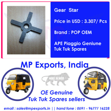 Tuk Tuk Spares Gear Stern Ape Piaggio